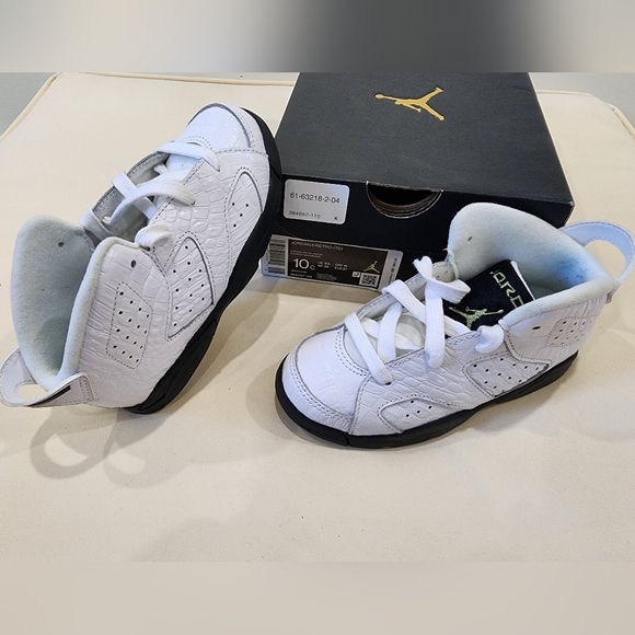 Air Jordan 6 Retro size 10C boys Alligator print - Picture 9 of 10